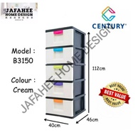 DH Century 5 Tier Plastic Drawer / Plastic Cabinet / Storage Cabinet B3150