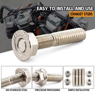 Motorcycle Exhaust Manifold Nuts For Harley Sportster XL883 XL1200 Dyna Softail Touring Twin-Cam