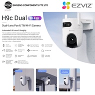Ezviz H9C Dual 2K 3MP Weatherproof Pan & Tilt WiFi PTZ Camera CCTV Full Color Colorvu Night Vision [