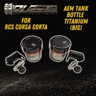 AEM Tank Bottle Titanium Brake Fluid (Big) for Brembo RCS Corsa Costa Reservoir Big Bottle Brake Flu