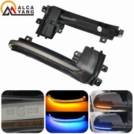 2pcs Dynamic Turn Signal Light LED Side Mirror Indicator Blinker Light For Audi A3 8P A4 B8 A5 B8 Q3