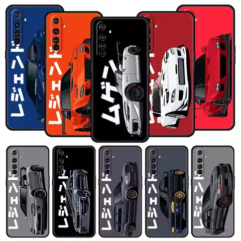 JDM Tokyo Drift Sports Car For Realme GT Neo 2 3 3T Phone Case For Realme 10 9 8 5G 7 6 GT2 Pro Plus