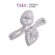 TAKA Jewellery Pear Shape Lab Grown Diamond Ring 10K