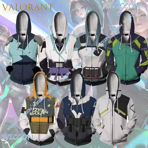 YoukooCos@VALORANT Sage Jett Raze Yoru Phoenix Game Hoodie 3DPrinted Cosplay Oversize Couple Sweatsh