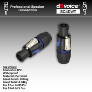 Connector Speakon dbvoice SC40WT Original Waterproof Jack Speakon 4 Pin