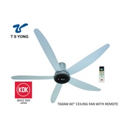 KDK T60AW 60'' Ceiling fan with DC Motor