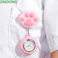 DNOVING Retractable Watch Brooch, Gift Lovely Nurse Pocket Watches,  Cat  Colourful Cute Doctor Badg