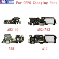 USB Charging Port Connector Board Flex Cable For OPPO A53 A52 A92 A55 A11 Charging Connector Replace
