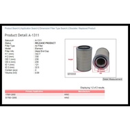 Filter Udara Hino Ranger HO7D 17801-2850 A-1311 Sakura 57075
