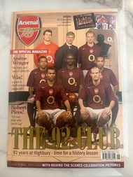 阿仙奴官方雜誌連海報高貝里球場最後一季阿仙奴球衣Arsenal Highbery Last Season Magazine