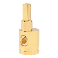 0 Gauge to 2 Gauge Amp Input Reducer Wire Reducer Power/Ground GA adapters Nickel Plated Brass