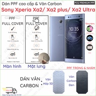Paste PPF &amp; Carbon Pattern Sony Xperia Xa2 / Xa2 plus (Xa2+) / Xa2 Ultra For Clear, Matte Back Type, Genuine Standard