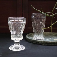 早期冰果室－果汁杯、聖代杯 (餐具/老件/舊物/玻璃/切割/螺旋)