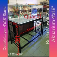 【MY seller】 ✭Double Layer Stand 4'x18" For Aquarium❦