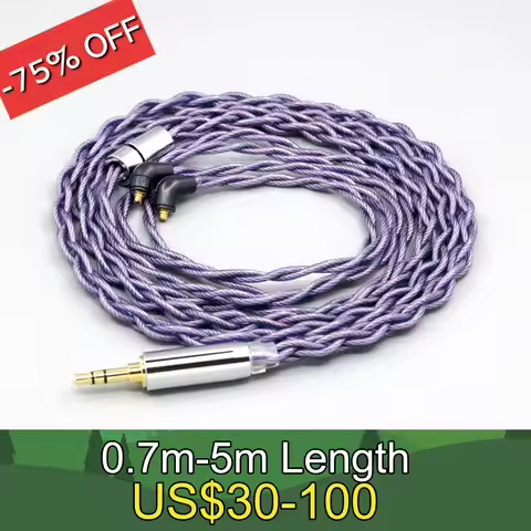 Type2 1.8mm 140 cores litz 7N OCC Headphone Earphone Cable For Etymotic ER4SR ER4XR ER3XR ER3SE ER2X