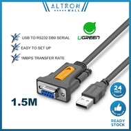 UGREEN 1.5M USB to DB9 RS232 Serial Female Adapter Cable 1Mbps Transfer for Windows Vista XP 2000 Li