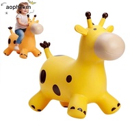 AOPHEKM Giraffe Bouncy Horse, Anti-fall Thickened Animals Jumping Toys, Creative Rubber Inflatable S