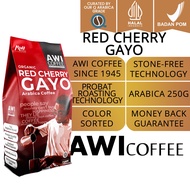 AWI KOPI RED CHERRY GAYO 250gr | Roasted Coffee | Arabica  Specialty | Kopi Aceh  |Manua Brew  |Espr