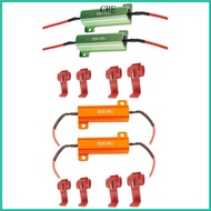 CRE 2Pcs Wirewound Resistor 50W 6RJ 6ohm LED Decoder Load Resistors for Lamp Repair