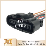 Proton Wira / Perdana V6 1.3/1.5 Socket Air Flow Sensor 8 PIN BIG Socket Connector With Wire