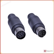 MD8 DIN8 8-pin solder jack head, Male-Female head (Male-Female) round pin