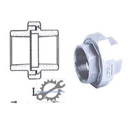 AW-UF-FF-06 (3/8'') TO AW-UF-FF-16 (1'') UNIONS CONICAL F/F FIG STAINLESS STEEL 304 WITH TEFLON GASK