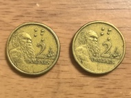 1988及1989年澳洲貳圓2枚硬幣