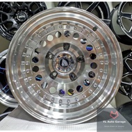 4x4 Sport Rim Raguna Model A95 [Silver & Gloss Black] 15x8.5JJ ET-15 (5x139.7)