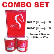 ASAHI COMBO SET ( CLEAR SEALER + CLEAR GLOSS + SOLVENT)