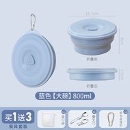 Food Grade Silicone Bowl Lid Baby Toddler Travel Portable Foldable High Temperature Resistant Childr