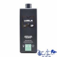 Oatmeal Honey nutritional Shampoo balances moisture, restores damaged hair label.m Honey & Oat Shamp