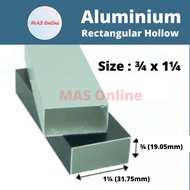3/4 x 1 1/4 Aluminium Hollow Rectangular Hollow / Bar Berongga Aluminium 长方通 MASONLINE