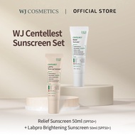 [WJ Cosmetics] WJ Centellest Sun Cream Set  (Relief Sun Cream + Lab Pro Tone-up Sun Cream)