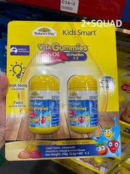 [Sam’s Club 山姆代購］  澳洲製造Nature’s Way Kids Smart 兒童魚油軟糖 2 x 60粒