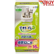 unicharm - Deo-toilet 消臭大師一週間 強力消臭抗菌 寵物貓砂盆尿墊  16片 (天然肥皂香味) (平行進口)  R0-4