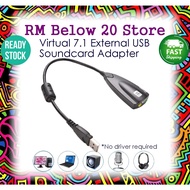 5HV2 USB 2.0 Virtual 7.1 Channel Audio External Sound Card Adapter 3.5mm