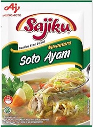 Sajiku Bumbu Soto Ayam Seasoning, 20 gram (Pack of 4)