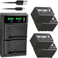 Kastar 4-Pack Battery and LTD2 USB Charger Replacement for Panasonic AJ-PX270, AJ-PX270PJ, AJ-PX298,