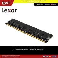 LEXAR DDR4 VALUE DESKTOP RAM (16GB/8GB) 3200MHZ 100% ORIGINAL