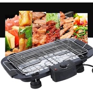 Electric Barbecue BBQ Grill &amp; Steamboat Pan Electric Smokeless Grill Barbeque Korean Teppanyaki Pemanggang BBQ elektrik