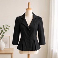 Preloved Clothing - Signature Agenda Ladies' Black Blazer Jacket Stylish Sized XS