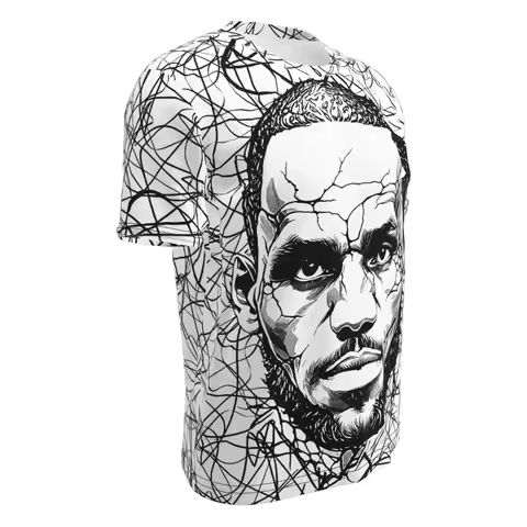 Lebron James Free Custom Label T Shirt Name Number Portrait Games America Teams T-shirt Basketball C