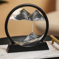 3D Desert Quicksand Clock Decorative Table Display 17 cm