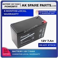 12V7.0 Ah Autogate Battery (12V) (Powerfit S312/7) (General purpose) (Security System Battery / Back