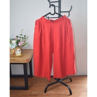 Preloved Red buggy pants All size Length 3/4 bottoms for children, women, men, pants