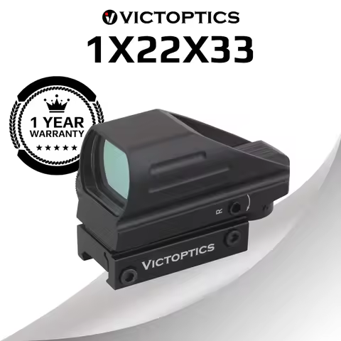 VictOptics 1x22x33 Hunting Red Dot Sight Aim Optical Scope Collimator Riflescope for Real Firearms A