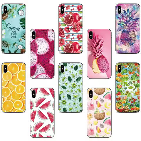 Fruit Back Cover For Sony Xperia 1 5 10 II III IV V 2023 XZ5 XZ4 XZ3 XZ2 XA2 Plus XA3 Ultra L4 L3 L2