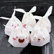 PUTIH Aoli plastic packaging white animal cartoon snacks 22 x 13.5 cm 009hpk