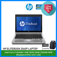 (Refurbished Notebook) HP Elitebook 2560P Laptop / 12.5 inch Display / Intel Core i7 / Windows 7