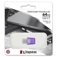 Kingston DataTraveler microDuo 3C USB Flash Drive With Dual USB Type-C and Type-A Interface 64GB / 1